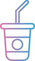 Soft Drink Line Gradient Icon Design vector