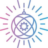 Disco Light Line Gradient Icon Design vector