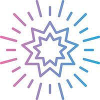 Stars Line Gradient Icon Design vector