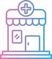 Pharmacy Line Gradient Icon Design vector