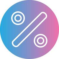 Divide Glyph Gradient Icon Design vector
