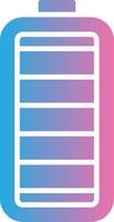 Battery Glyph Gradient Icon Design vector