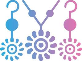 Jewelry Glyph Gradient Icon Design vector