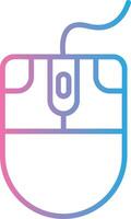 Mouse Line Gradient Icon Design vector