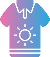 Tshirt Glyph Gradient Icon Design vector