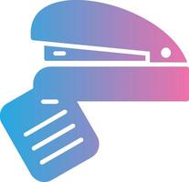 Stapler Glyph Gradient Icon Design vector