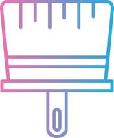 Brush Line Gradient Icon Design vector