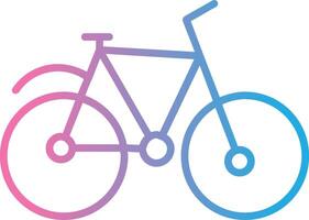 Bicycle Line Gradient Icon Design vector