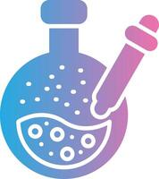 Pipette Glyph Gradient Icon Design vector