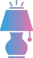 Lamp Glyph Gradient Icon Design vector