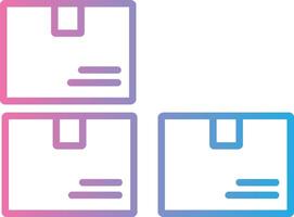 Inventory Line Gradient Icon Design vector