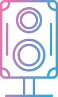 Speakers Line Gradient Icon Design vector