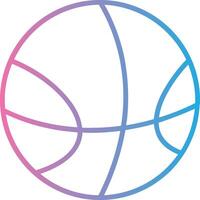 baloncesto línea degradado icono diseño vector