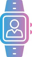 User Glyph Gradient Icon Design vector