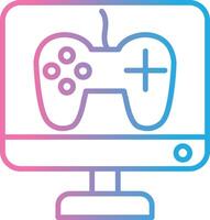 Game Development Line Gradient Icon Design vector