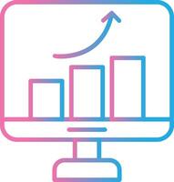 Improvement Line Gradient Icon Design vector