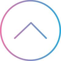 Chevron Line Gradient Icon Design vector