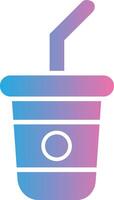 Soft Drink Glyph Gradient Icon Design vector