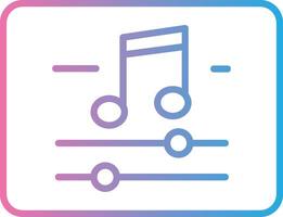 Music And Multimeda Line Gradient Icon Design vector