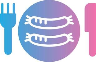 Sausages Glyph Gradient Icon Design vector