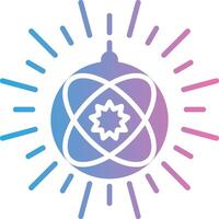 Disco Light Glyph Gradient Icon Design vector
