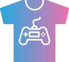 Tshirt Glyph Gradient Icon Design vector