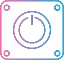 Power Line Gradient Icon Design vector
