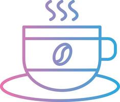 Coffee Cup Line Gradient Icon Design vector