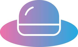 Hat Glyph Gradient Icon Design vector