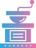 Coffee Grinder Glyph Gradient Icon Design vector