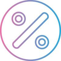 Divide Line Gradient Icon Design vector