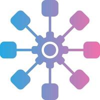 Structure Glyph Gradient Icon Design vector