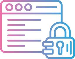 Programming Line Gradient Icon Design vector