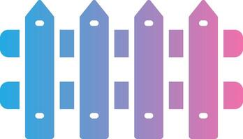 Fence Glyph Gradient Icon Design vector