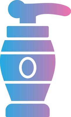 Lotion Glyph Gradient Icon Design