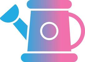 Watering Can Glyph Gradient Icon Design vector