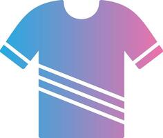 Shirt Glyph Gradient Icon Design vector