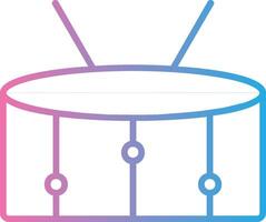 Snare Line Gradient Icon Design vector