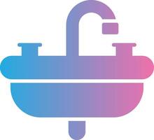 Sink Glyph Gradient Icon Design vector