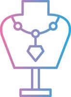 Mannequin Line Gradient Icon Design vector