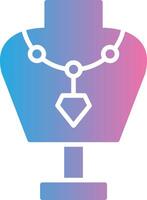 Mannequin Glyph Gradient Icon Design vector