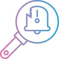 Fault Line Gradient Icon Design vector