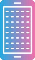 E Learning Glyph Gradient Icon Design vector
