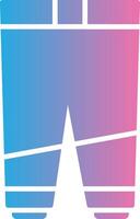 Trousers Glyph Gradient Icon Design vector