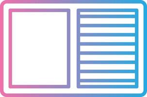 Contrast Line Gradient Icon Design vector