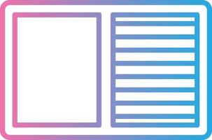 Contrast Line Gradient Icon Design vector