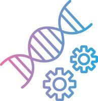 Genetics Line Gradient Icon Design vector