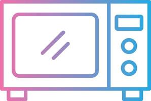 Microwave Line Gradient Icon Design vector