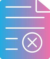 File Format Glyph Gradient Icon Design vector