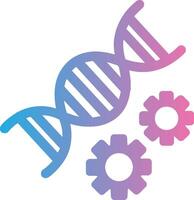 Genetics Glyph Gradient Icon Design vector